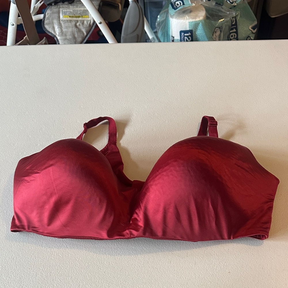 Red Satin Torrid Curve Bra